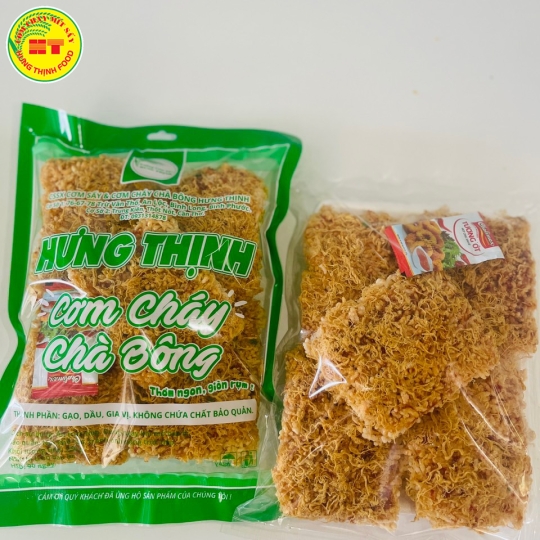 Sản phẩm cơm cháy chà bông Hưng thịnh của cty Hưng phát 